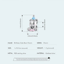 Birthday Cake Bear Charm