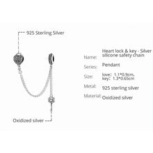 Heart Lock and Key Safety Chain