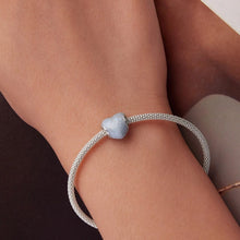Blue Ocean Heart Charm