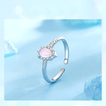 Rainbow Opal Solitaire Ring