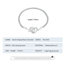 Love Heart Snake Chain Bracelet