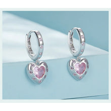 Pink Heart Earrings