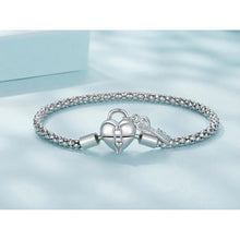 Heart Lock Key Bracelet