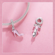 Pink Charm on High Heel Slipper