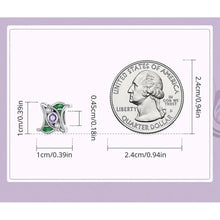 Artistic Purple Zircon Spacer Charm