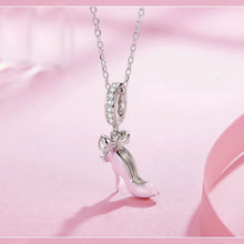 Pink Charm on High Heel Slipper