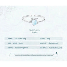 Sea Turtle Adjustable Ring