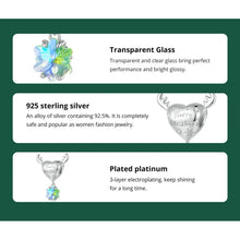 Reindeer Christmas Heart Charm