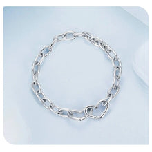 Hearts Chain Bangle Bracelet