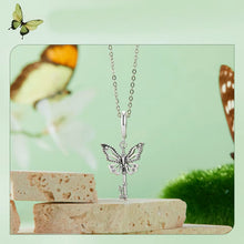 Dancing Key Butterfly Charm Pendant