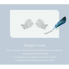 Crystal Rose Earrings