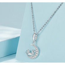 Moon and Cat Pendant