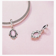 Pink Glass Hanging Bead