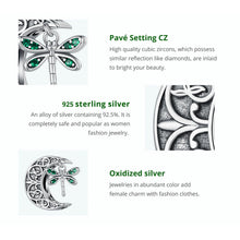 Moon Dragonfly Charm