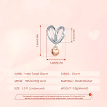 Heart Tassel Charm
