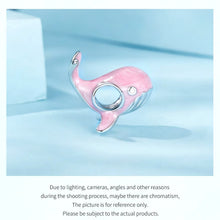 Pink Whale Animal Charm