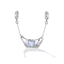 Hands & Love Heart Opal Safety Chain