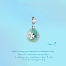 Amazonitr Clover Pendant