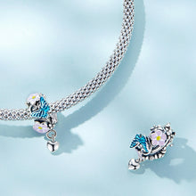 Flowers & Heart Bead