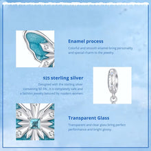 Snowflake Butterfly Charm Pendant