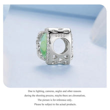 Four-Leaf Clover Glass Charm Bead