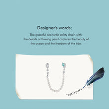 Sea Turtle, Starfish & Pearl Silicone Safety Chain Charm Pearl Chain