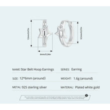 Star Belt Hoop Earrings