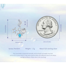 Blue Dreamy Shell Charm Pendant