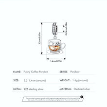 Funny Coffee Cup Charm Pendant
