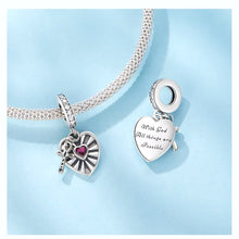 Heart Cross Pendant Charm