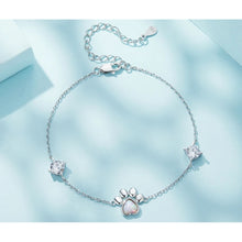 Opal Paw Charm Bracelet