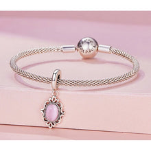 Pink Glass Hanging Bead