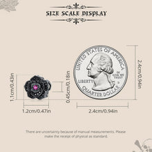 Gothic Black Rose Bead