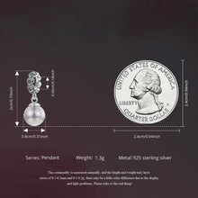 Dark Rose Pearl Pendant