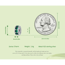 Green Source Positioning Clasp Charm