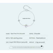 Opal Paw Charm Bracelet