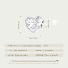 Dreamy Heart Butterfly Charm