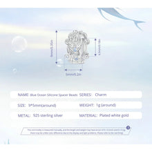 Blue Ocean Silicone Spacer Bead