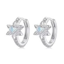 Ice Flower Hoop Earring