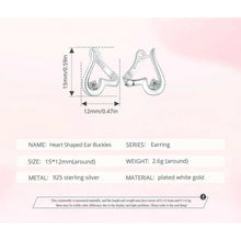 Heart Shaped Ear Buckles