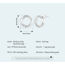 Mobius Strip Stud Earrings