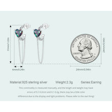 Retro Heart Stud Earrings