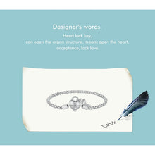 Heart Lock Key Bracelet