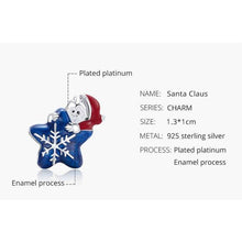 Santa Claus Charm and Snowflake