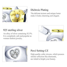 Angel & Devil Heart Bead Charm