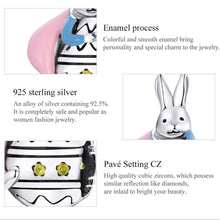 Charm Easter Miss Rabbit Egg Colorful