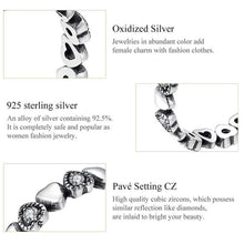 Stackable Ring Heart Black CZ