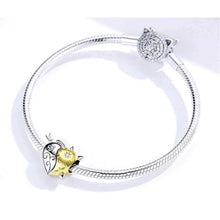 Angel & Devil Heart Bead Charm