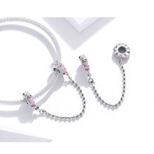 Purple Glass Safety Chain