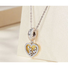 Heart-shaped Leaf Charm Pendant